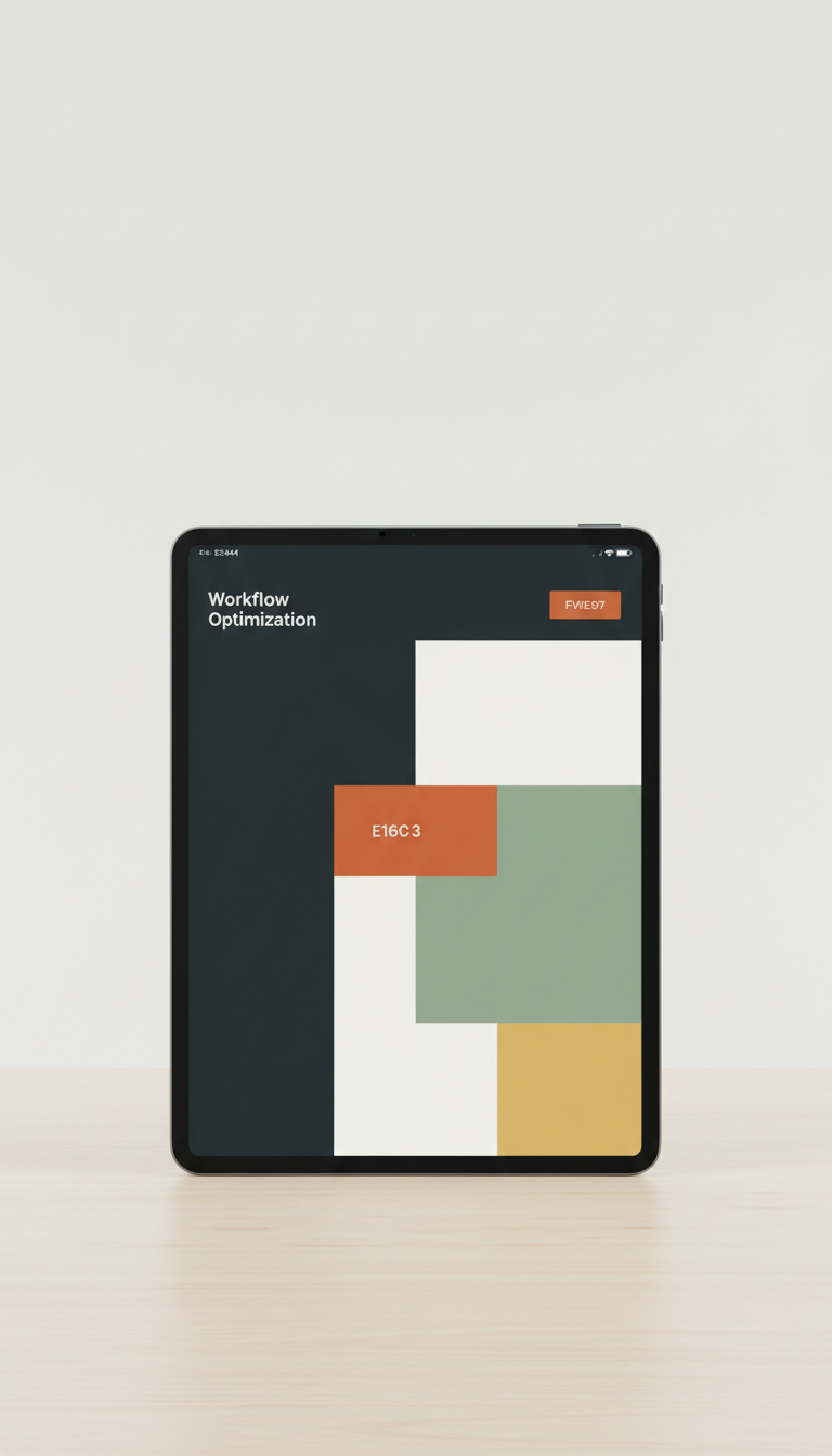 Workflow optimization app for tablets